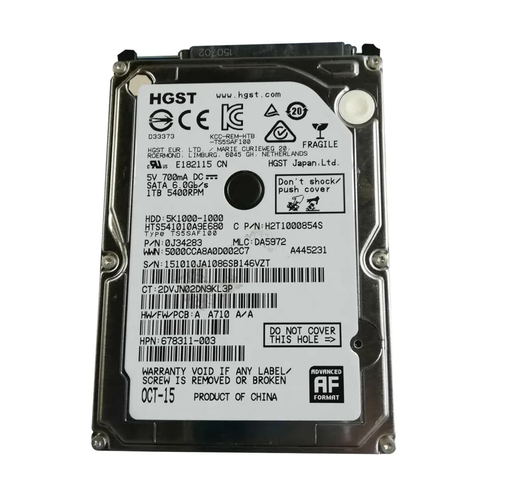 HPE 678311-003 1TB 6Gb/s SATA