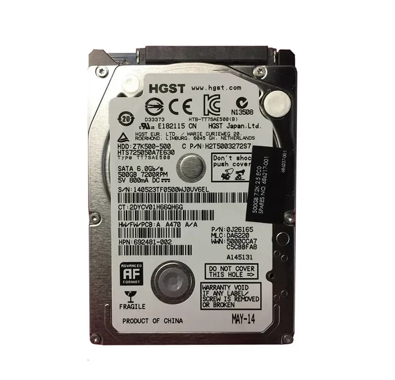 HPE 692481-002 500GB 6Gb/s SATA