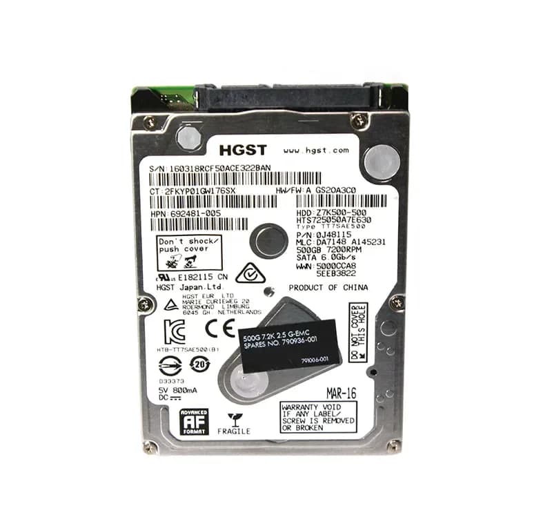 HPE 692481-005 500GB 6Gb/s SATA