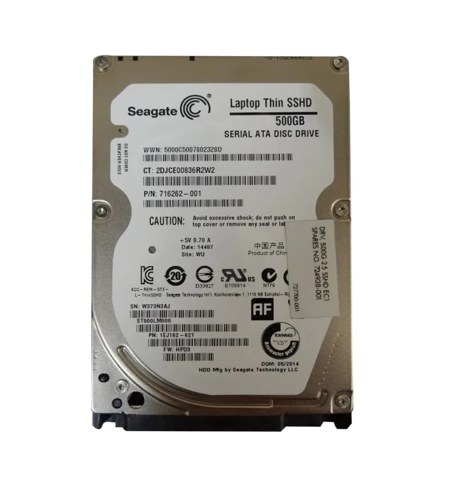HPE 724938-001 500GB 6Gb/s SATA