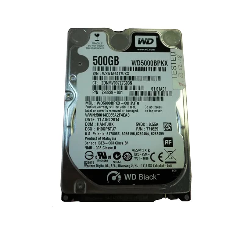 HPE 726838-001 500GB 6Gb/s SATA