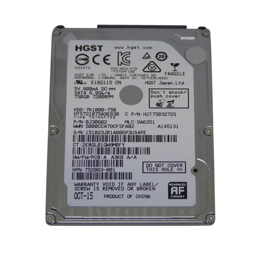 HPE 752863-001 750GB 6Gb/s SATA