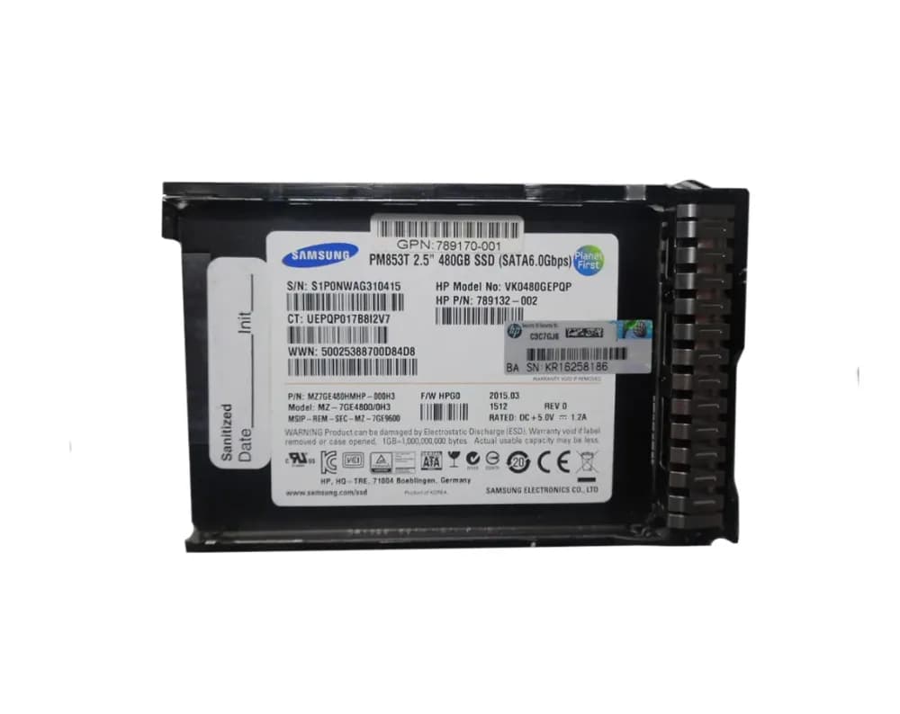 HPE 789170-001 480GB 6Gb/s SATA