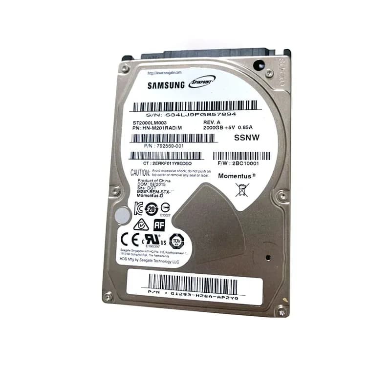 HPE 792569-001 2TB 6Gb/s SATA