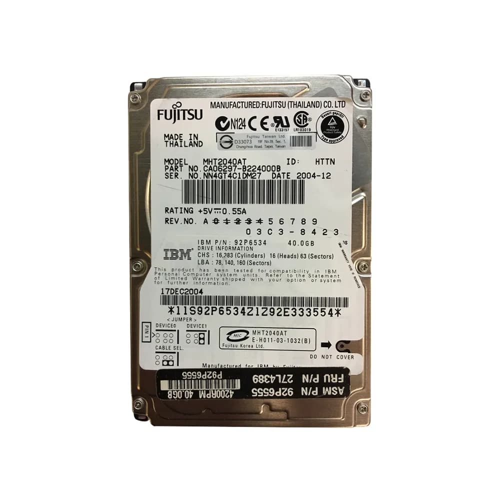 IBM 92P6534 40GB IDE Ultra ATA/100 (ATA-6)