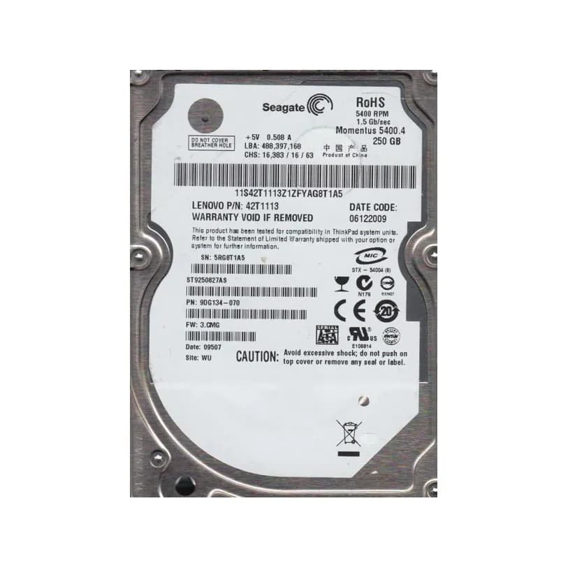 Seagate 9DG134-070 250GB 3Gb/s SATA