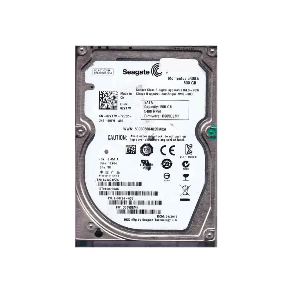 Seagate 9HH134-036 500GB 3Gb/s SATA