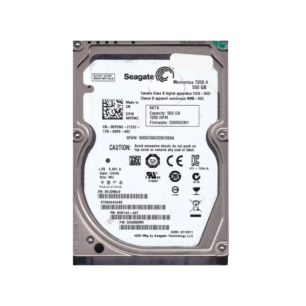 Seagate 9HV144-037 500GB 3Gb/s SATA