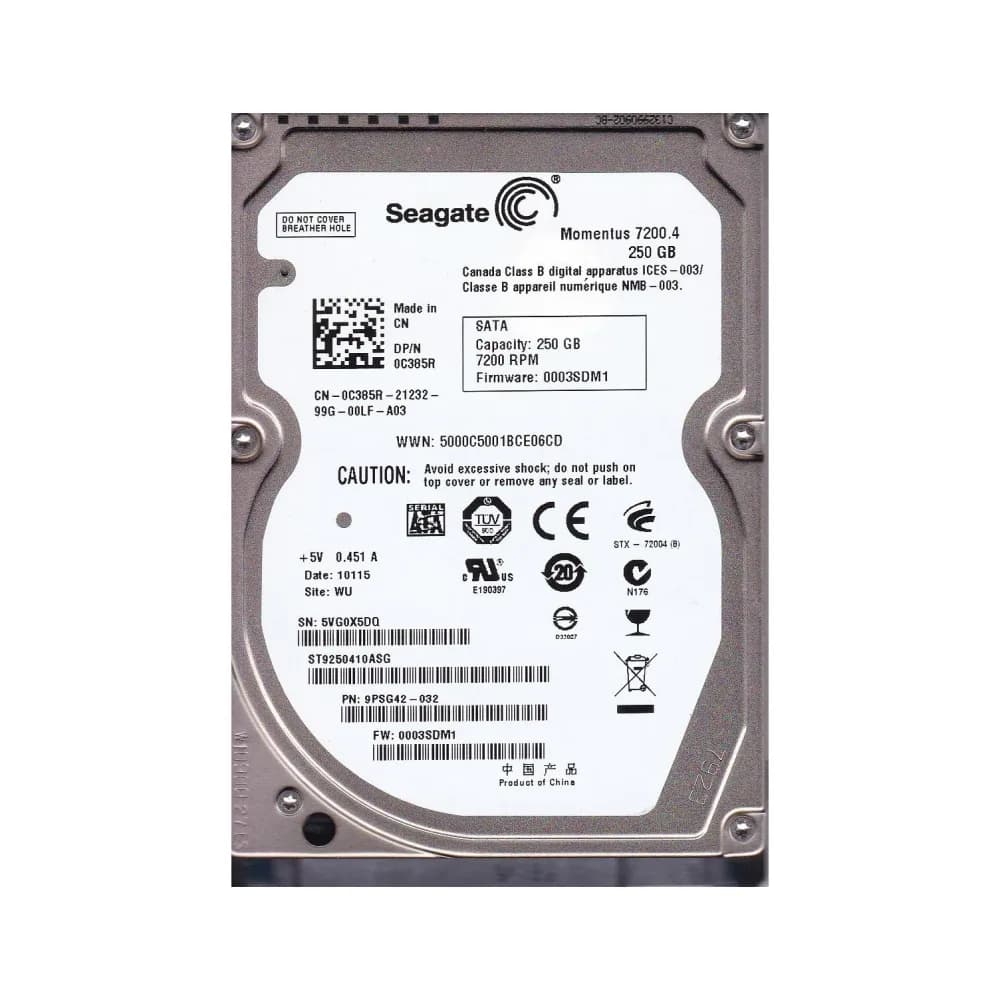 Seagate 9PSG42-032 250GB 3Gb/s SATA