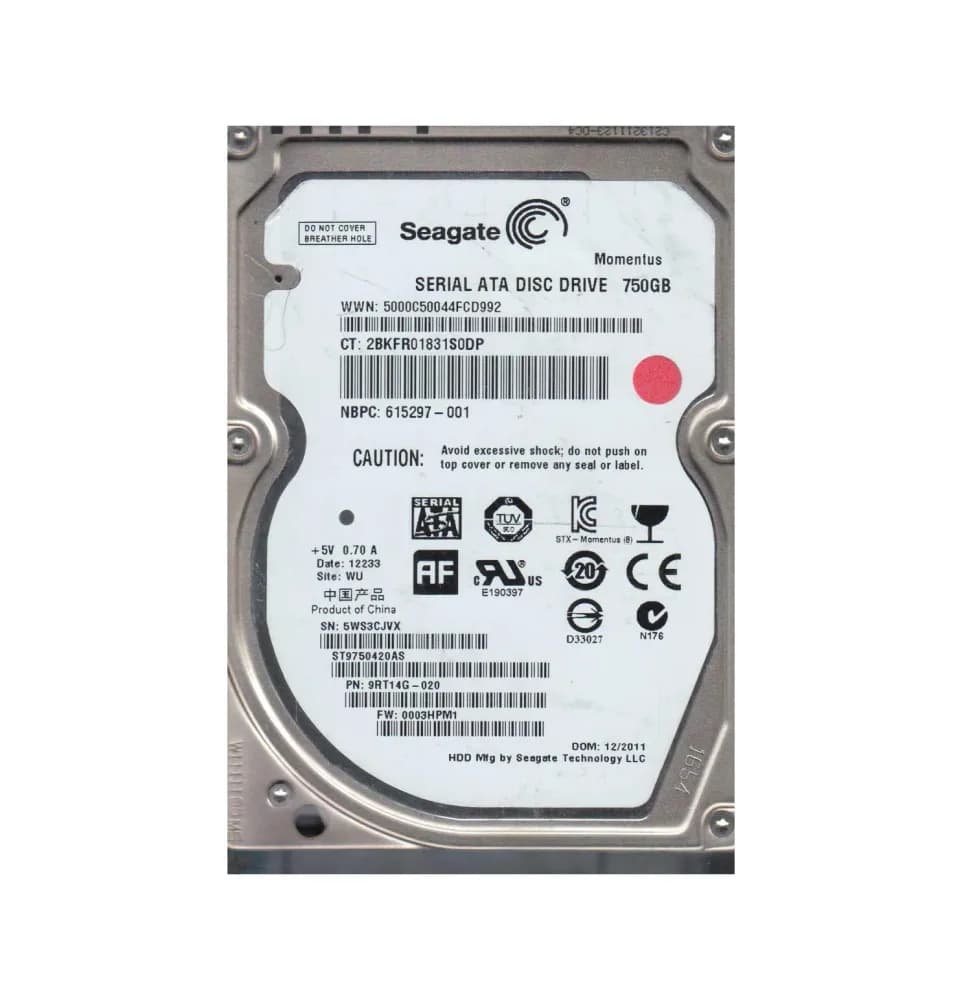 Seagate 9RT14G-020 750GB 3Gb/s SATA