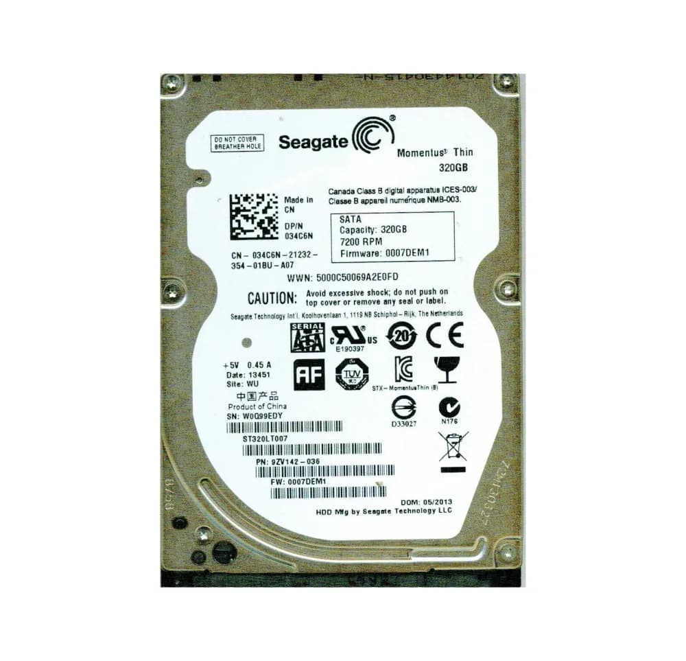 Seagate 9ZV142-036 320GB 3Gb/s SATA