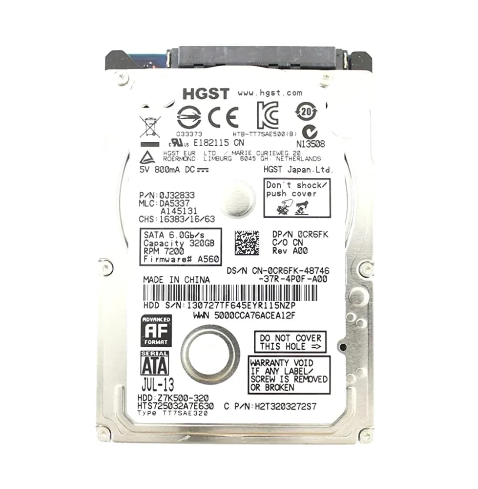 Dell CR6FK 320GB 6Gb/s SATA
