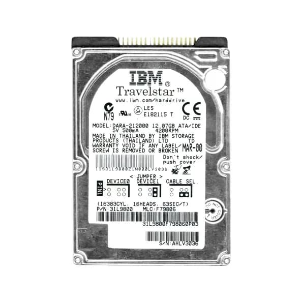 IBM DARA-212000 12GB IDE Ultra ATA/66 (ATA-5)