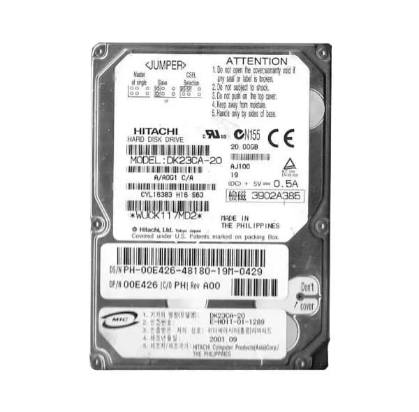 HGST DK23CA-20 20GB IDE Ultra ATA/66 (ATA-5)