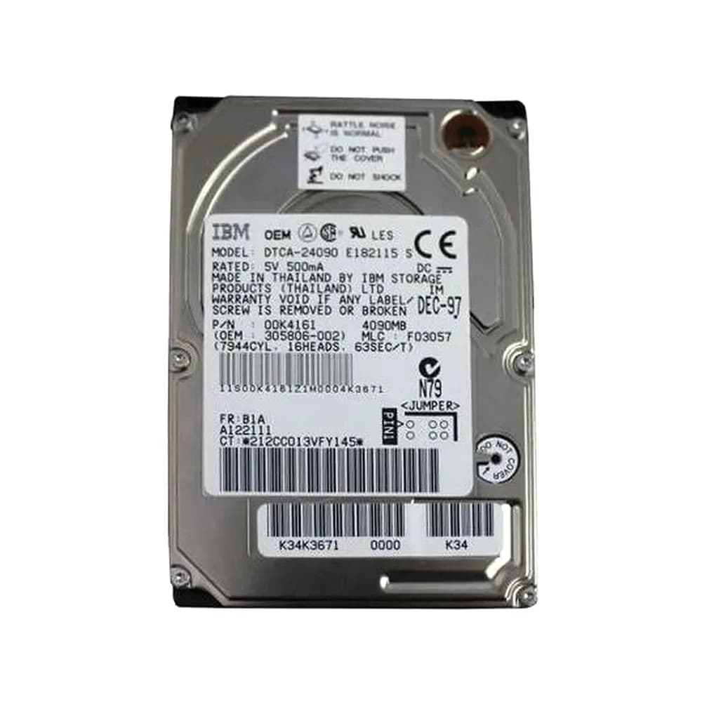 IBM DTCA-24090 4.09GB IDE Ultra ATA/33 (ATA-4)