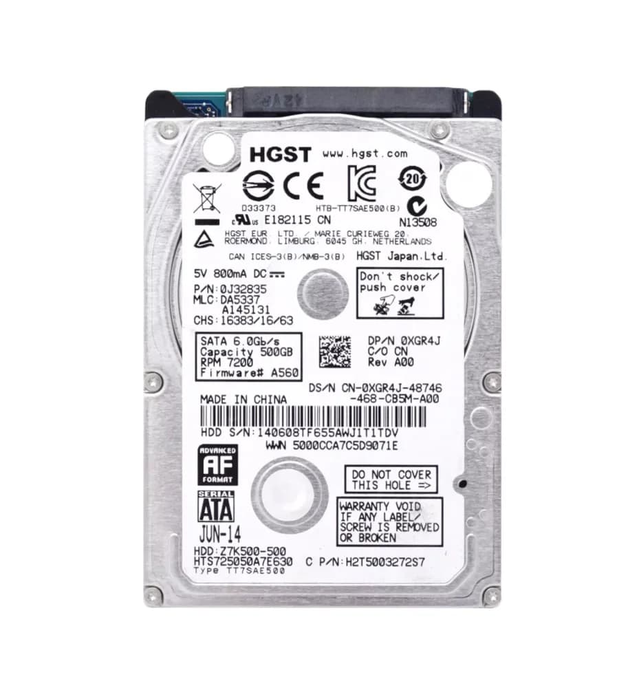 HGST H2T5003272S7 500GB 6Gb/s SATA