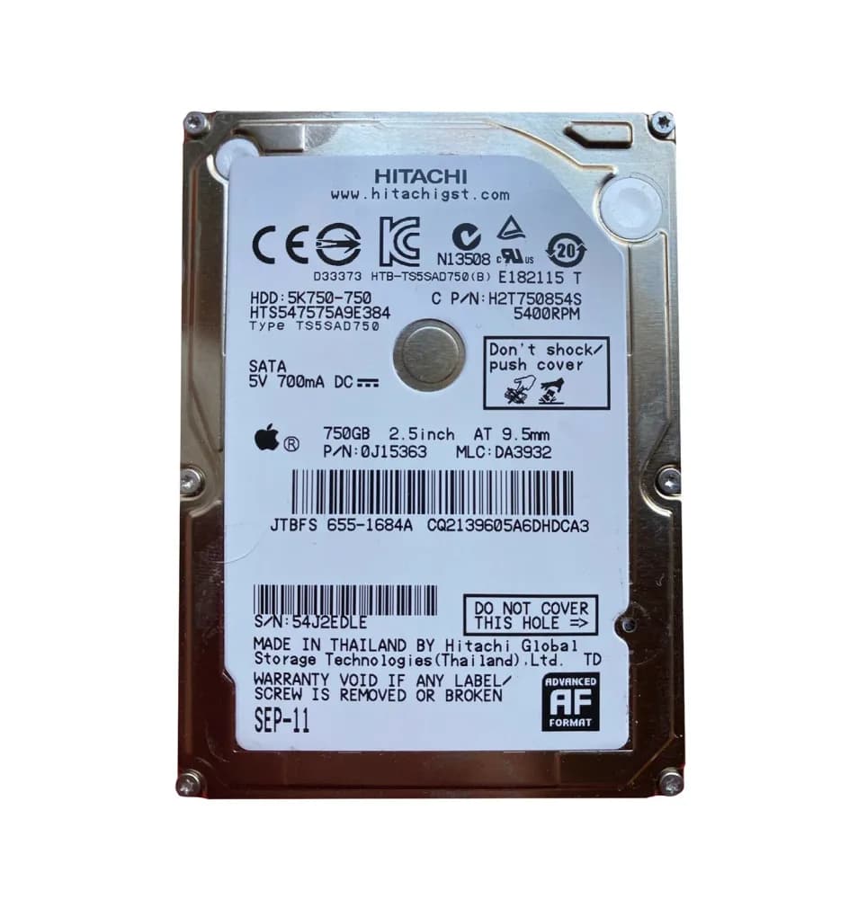 Hitachi H2T750854S 750GB 3Gb/s SATA