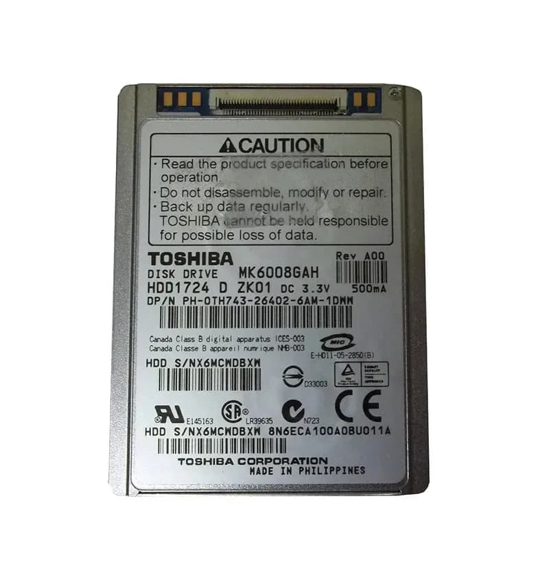 Toshiba HDD1724 60GB IDE Ultra ATA/100 (ATA-6)