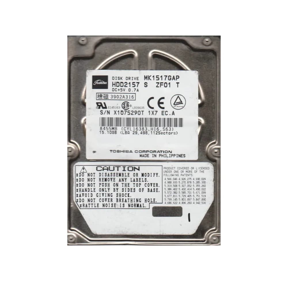 Toshiba HDD2157 15GB IDE Ultra ATA/100 (ATA-6)