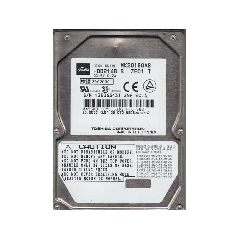 Toshiba HDD2168 20GB IDE Ultra ATA/100 (ATA-6)