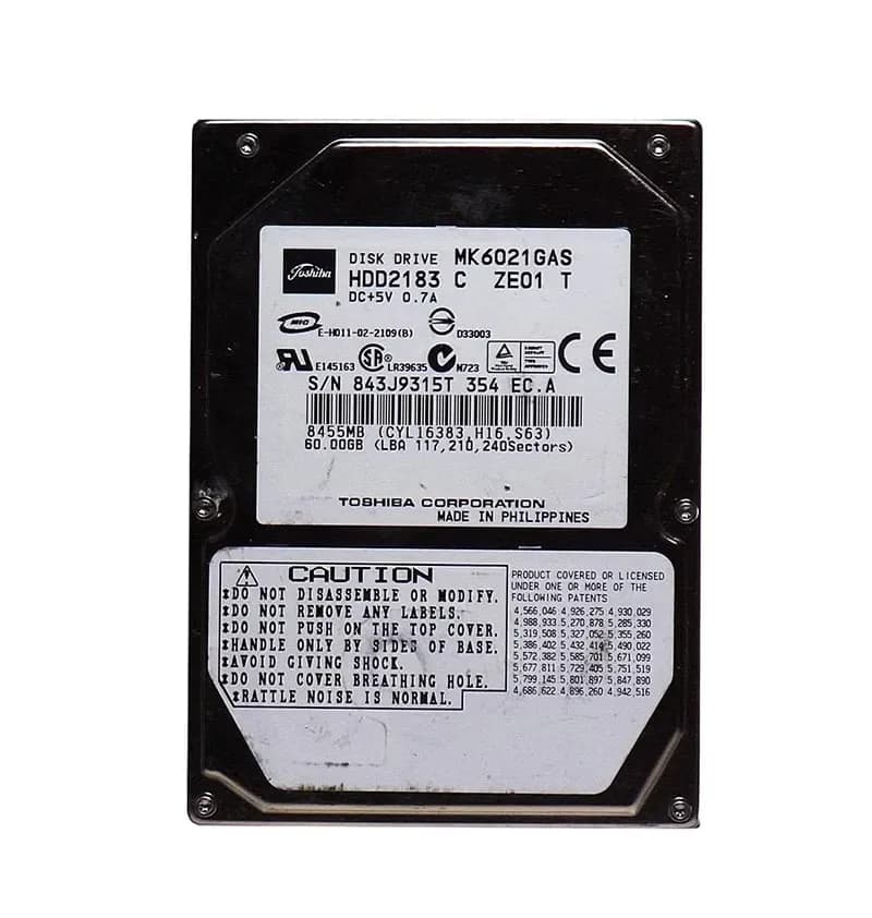 Toshiba HDD2183 60GB IDE Ultra ATA/100 (ATA-6)