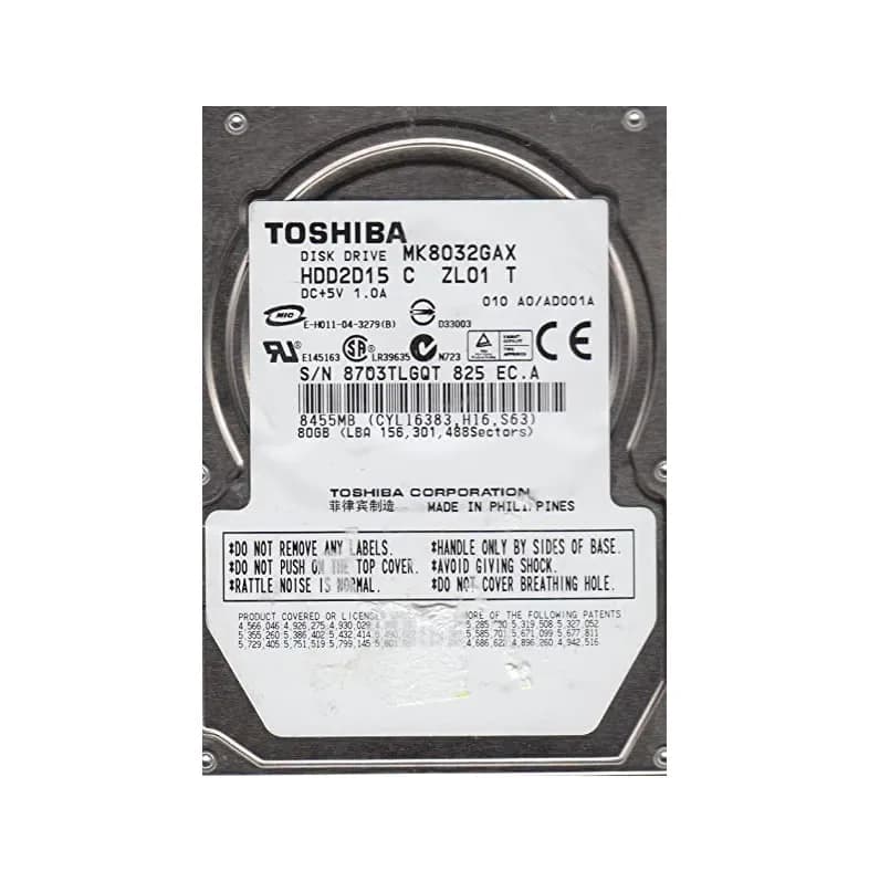 Toshiba HDD2D15 80GB IDE Ultra ATA/100 (ATA-6)