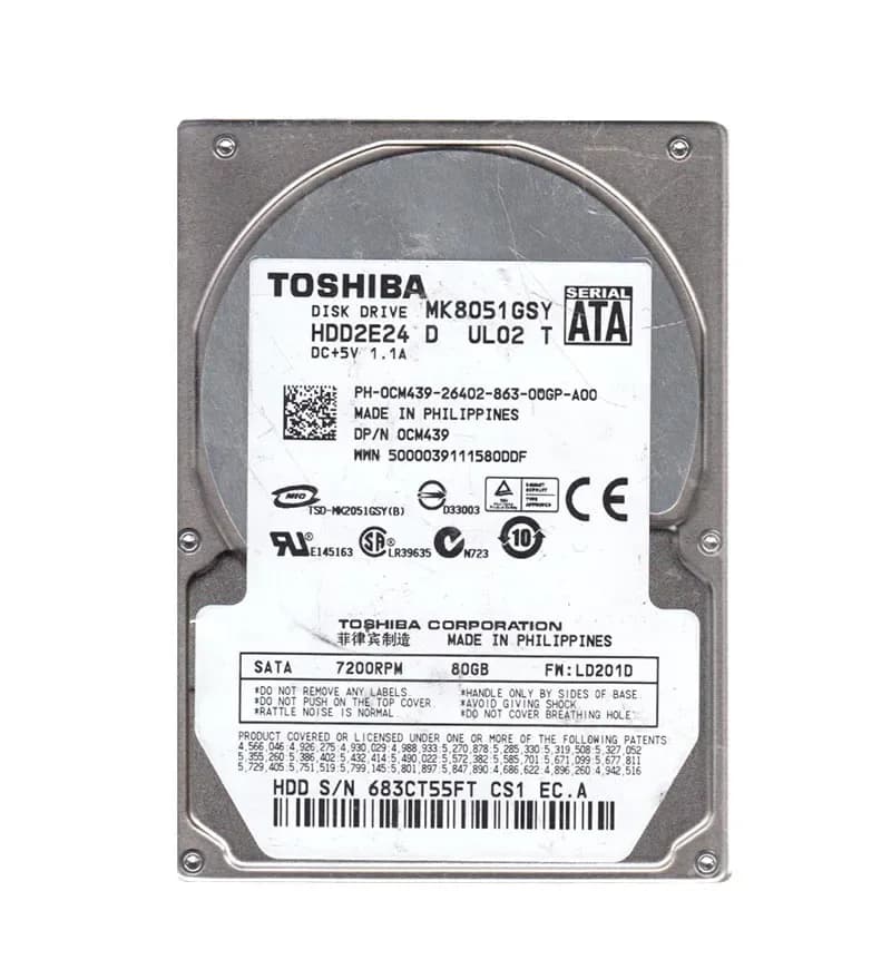 Toshiba HDD2E24 80GB 3Gb/s SATA