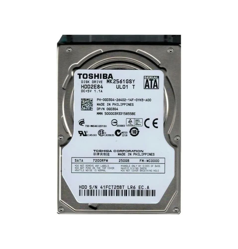 Toshiba HDD2E84 250GB 3Gb/s SATA