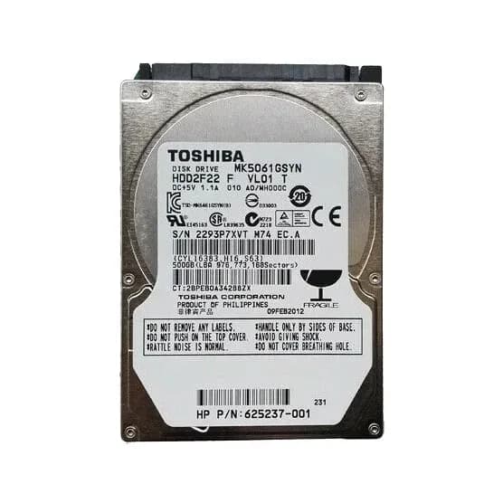 Toshiba HDD2F22 500GB 3Gb/s SATA