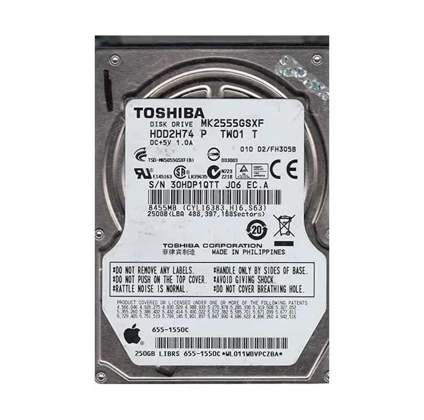 Toshiba HDD2H74 250GB 3Gb/s SATA