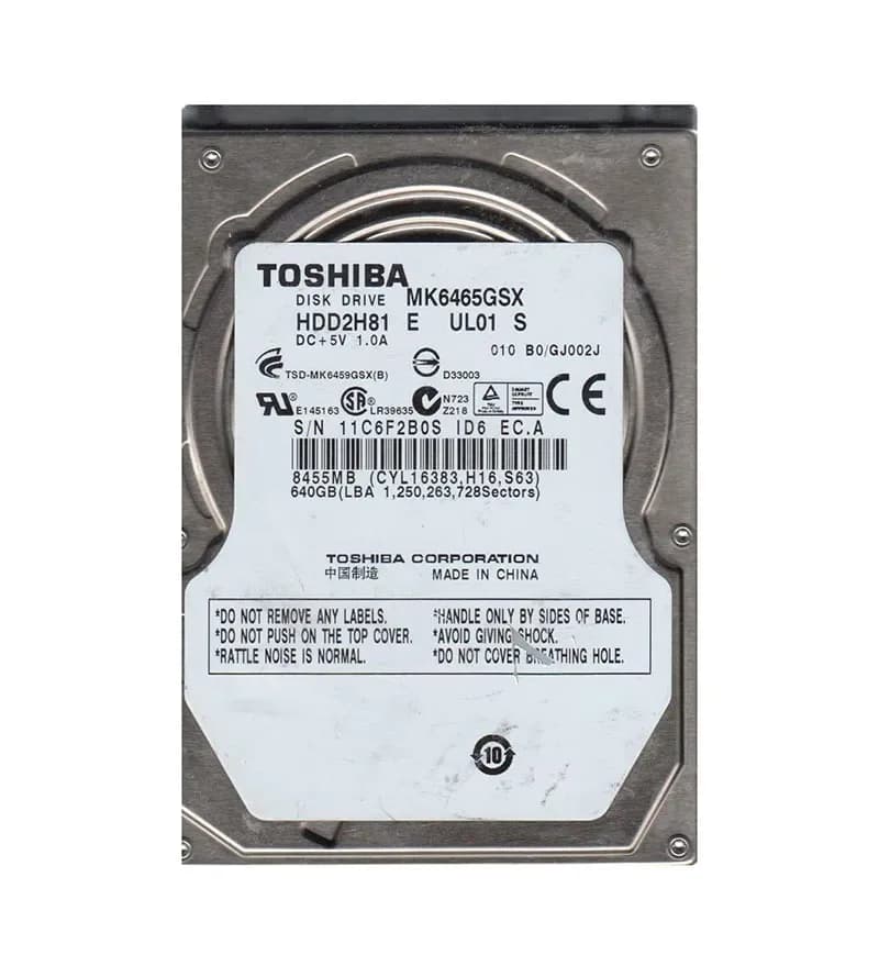 Toshiba HDD2H81 640GB 3Gb/s SATA