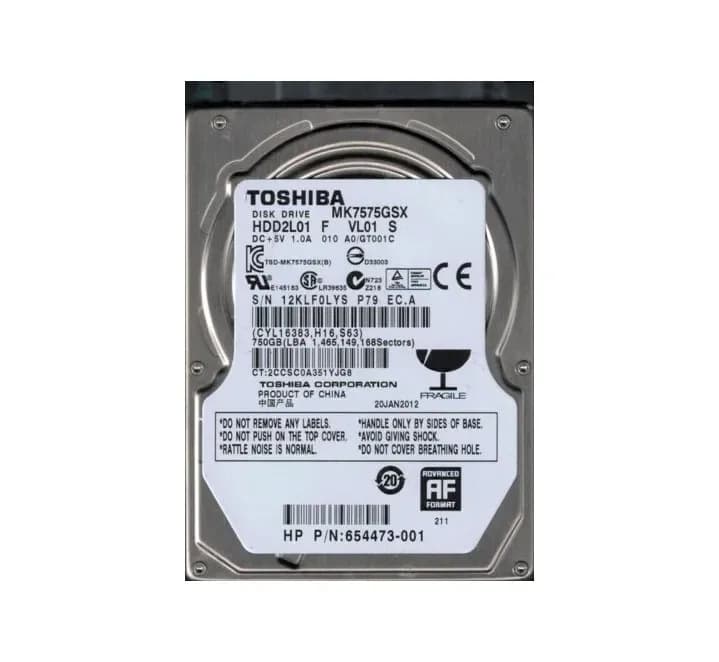 Toshiba HDD2L01 750GB 3Gb/s SATA