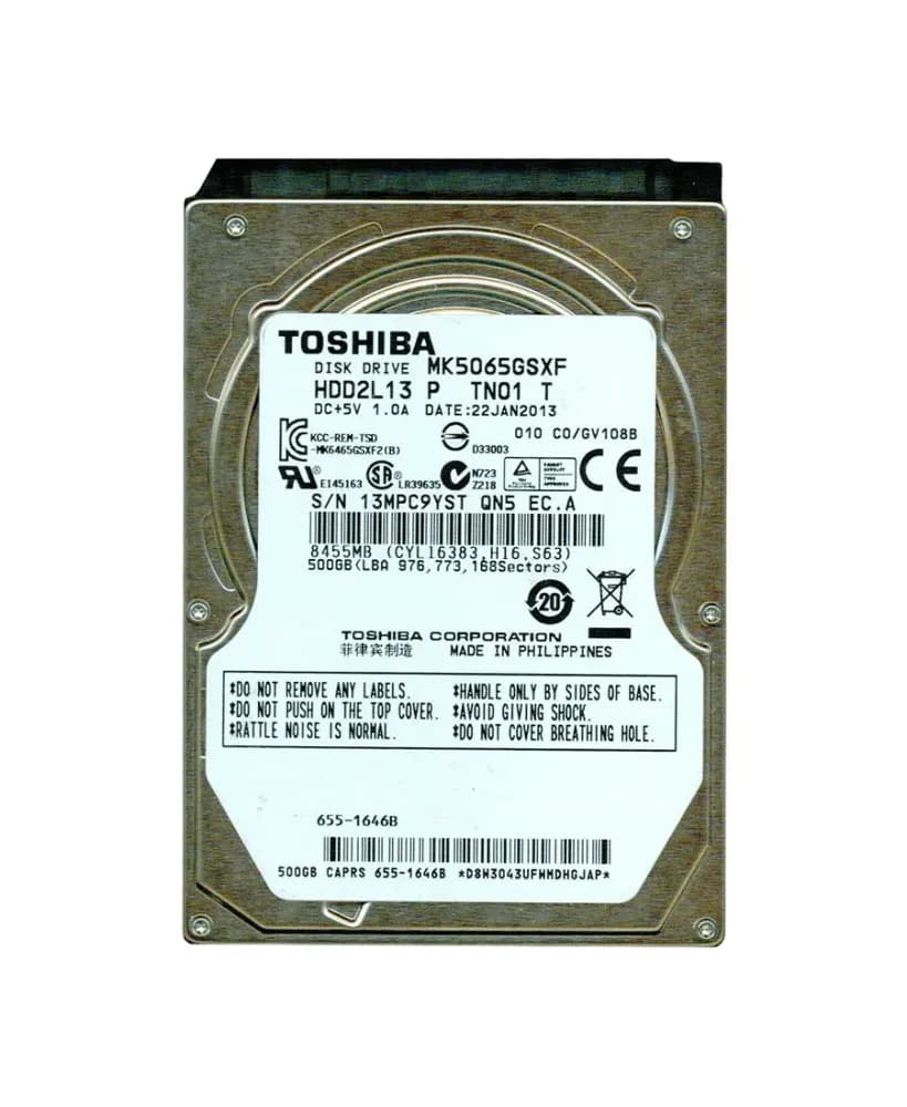 Toshiba HDD2L13 500GB 3Gb/s SATA