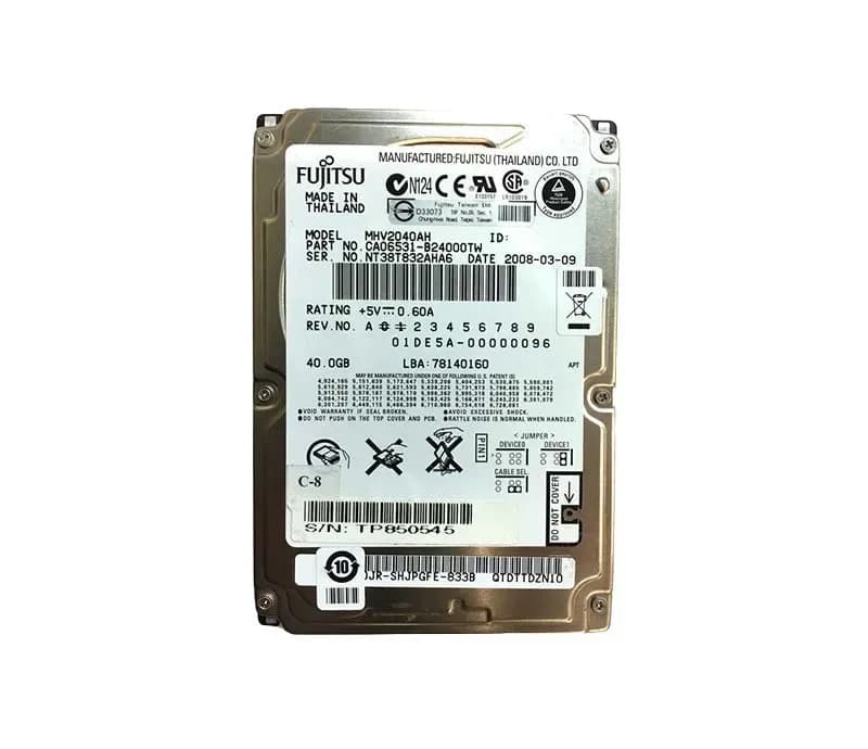 Fujitsu MHV2040AH 40GB IDE Ultra ATA/100 (ATA-6)