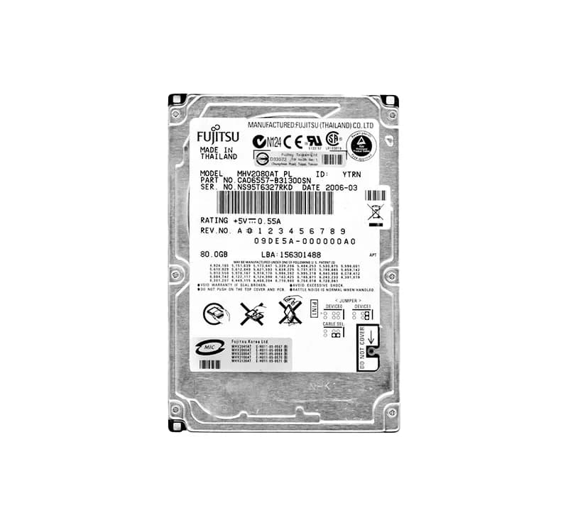 Fujitsu MHV2080AT 80GB IDE Ultra ATA/100 (ATA-6)