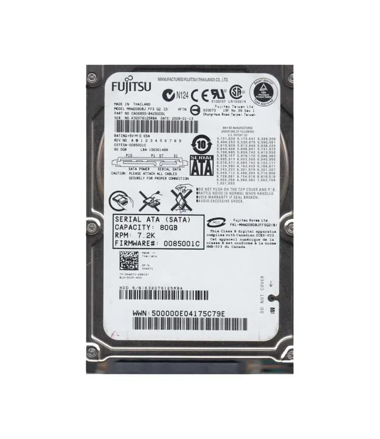 Fujitsu MHW2080BJ 80GB 3Gb/s SATA