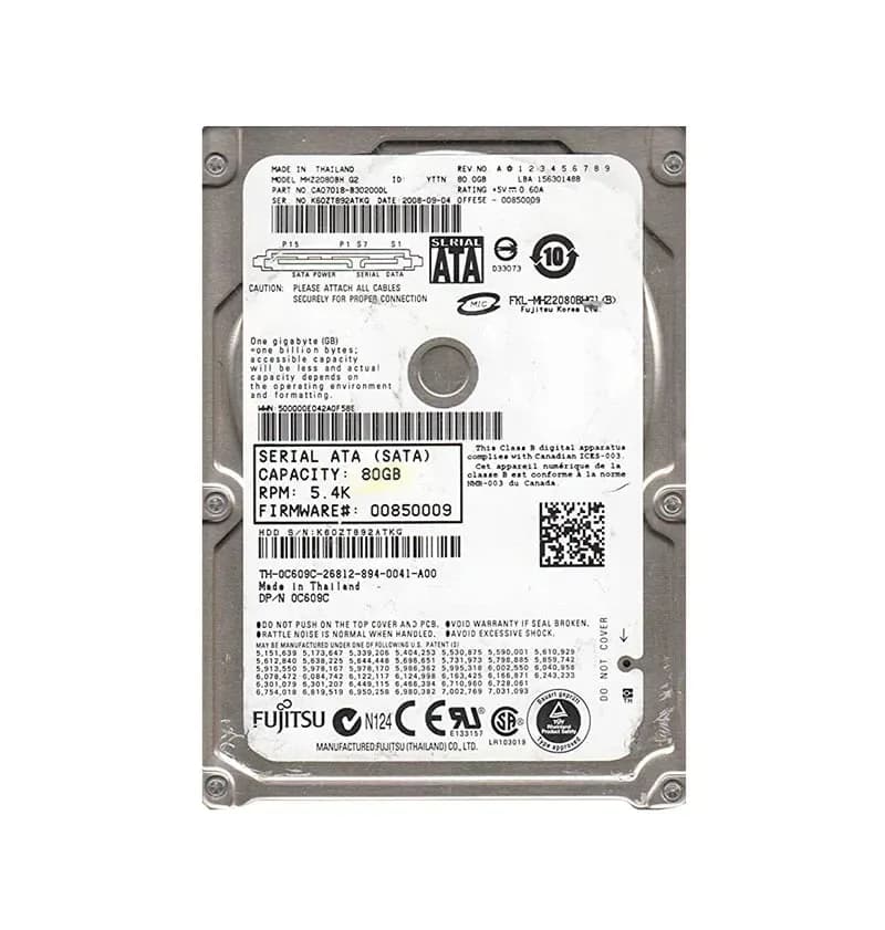 Fujitsu MHZ2080BH-G2 80GB 3Gb/s SATA