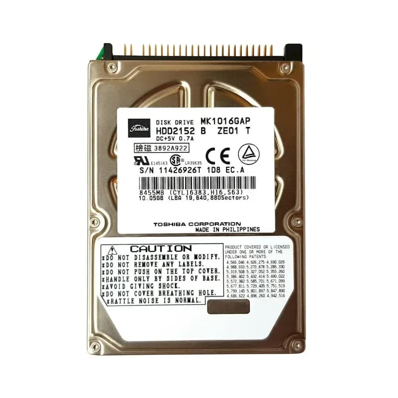 Toshiba MK1016GAP 10GB