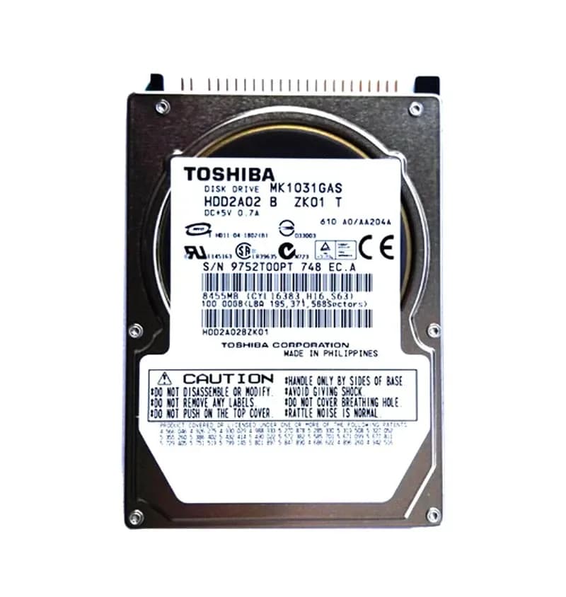 Toshiba MK1031GAS 100GB IDE Ultra ATA/100 (ATA-6)