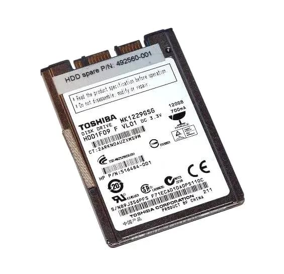 Toshiba MK1229GSG 120GB 3Gb/s SATA