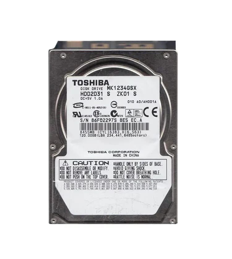 Toshiba MK1234GSX 120GB 1.5Gb/s SATA
