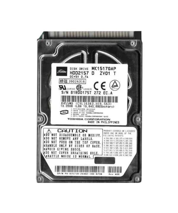 Toshiba MK1517GAP 15GB IDE Ultra ATA/100 (ATA-6)