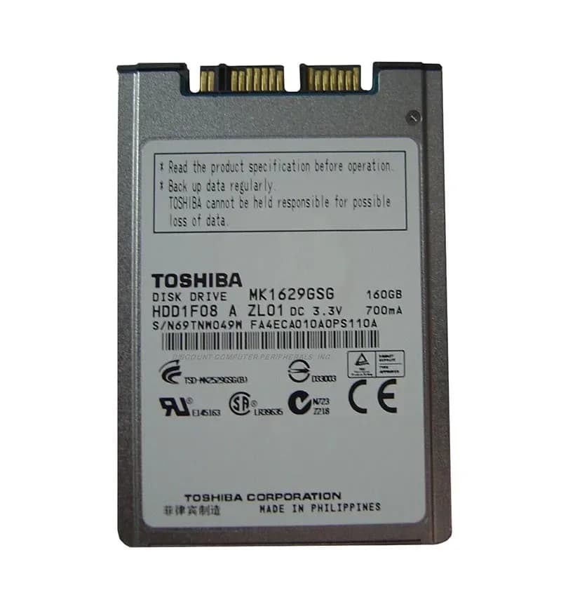 Toshiba MK1629GSG 160GB 3Gb/s SATA