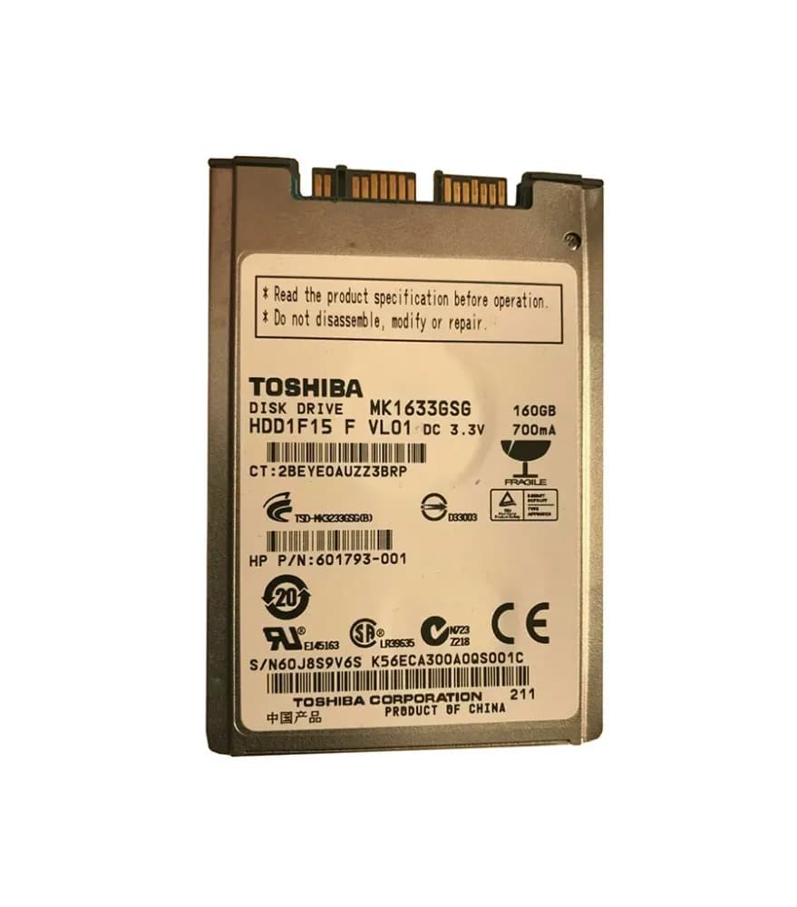 Toshiba MK1633GSG 160GB 3Gb/s SATA