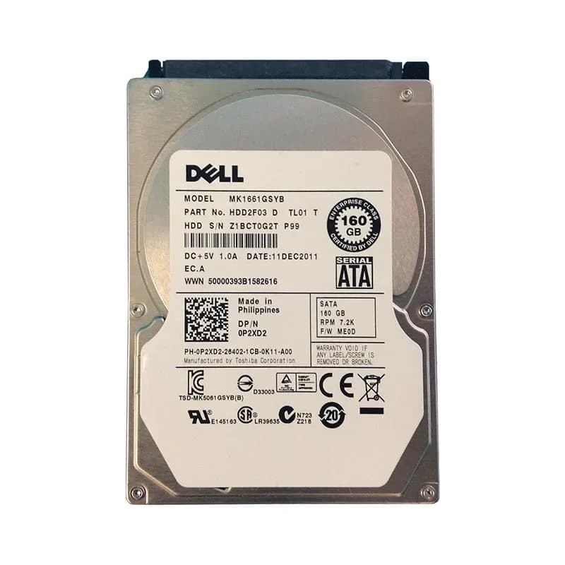 Toshiba MK1661GSYB 160GB 3Gb/s SATA