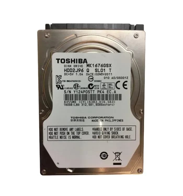 Toshiba MK1676GSX 160GB 3Gb/s SATA