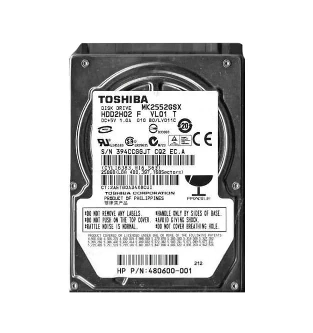 Toshiba MK2552GSX 250GB 1.5Gb/s SATA