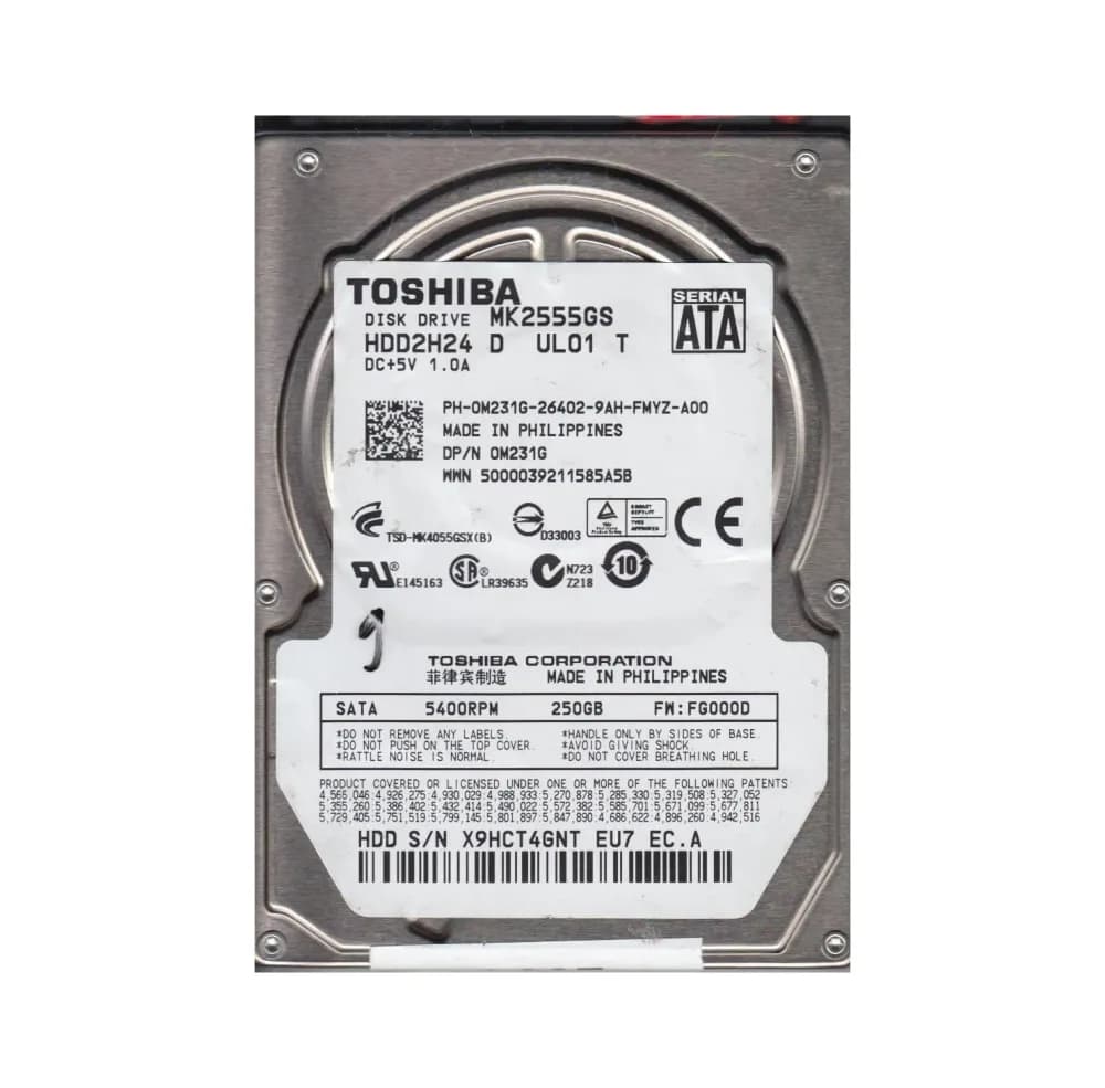 Toshiba MK2555GS 250GB 3Gb/s SATA