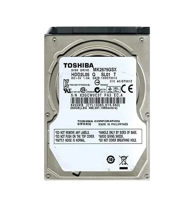 Toshiba MK2575GSX 250GB 3Gb/s SATA