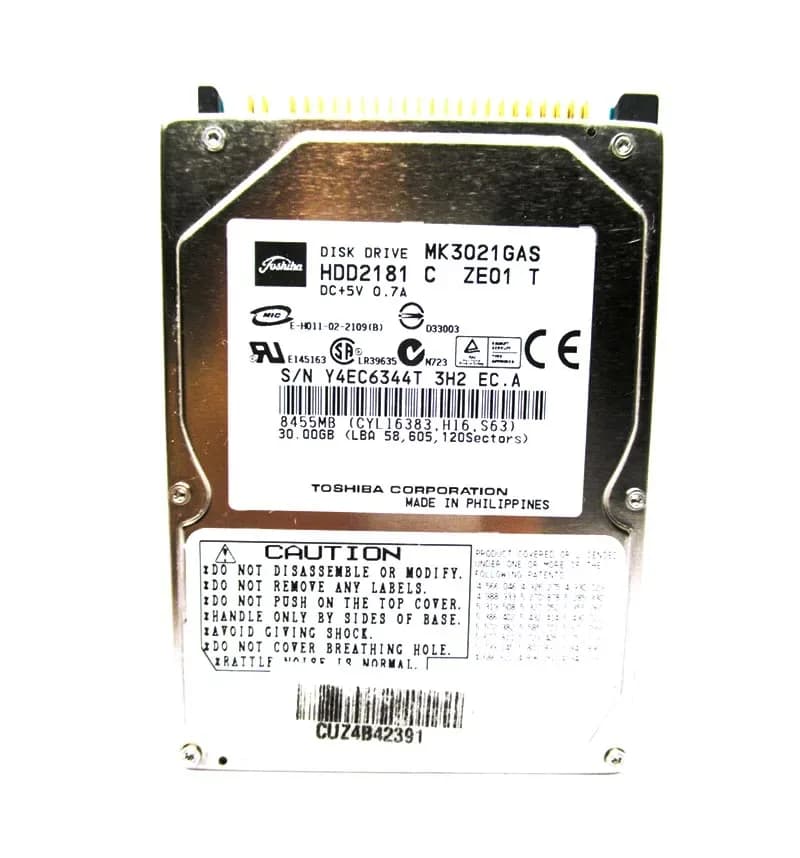 Toshiba MK3021GAS 30GB IDE Ultra ATA/100 (ATA-6)